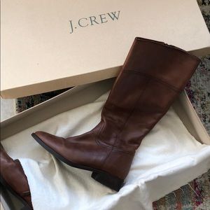 J. Crew | Leather Riding-style Tall Boots